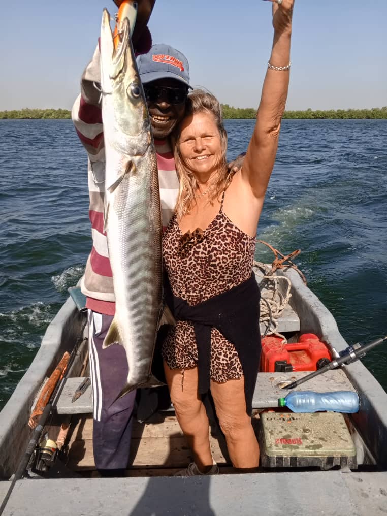Barracuda pêché en couple lors d’un séjour pêche Sénégal